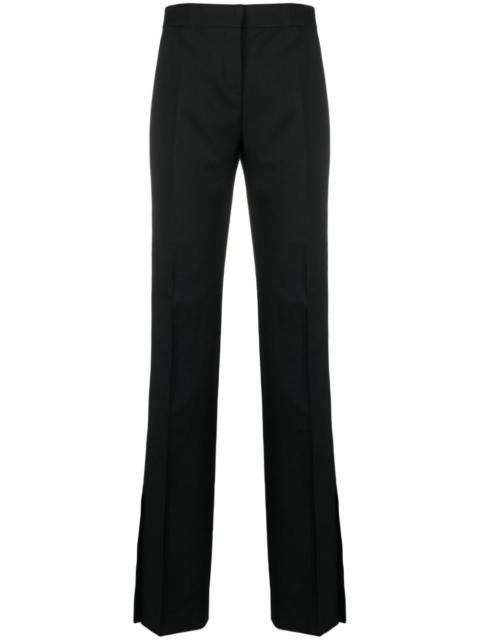 split-hem tailored trousers