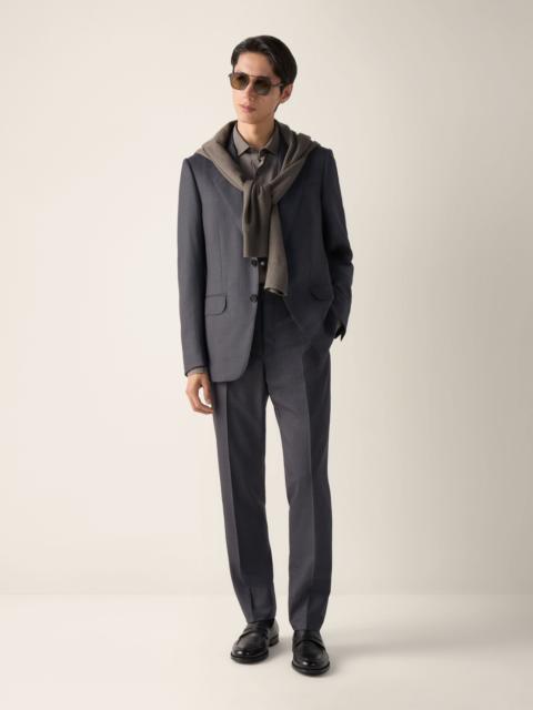 ZEGNA DARK GREY CENTOVENTIMILA WOOL SUIT