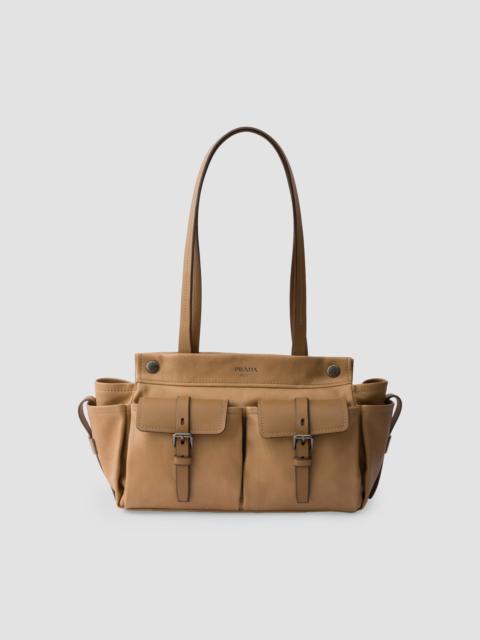 Prada Women's Route Medium Leather Tote Bag - Light Brown