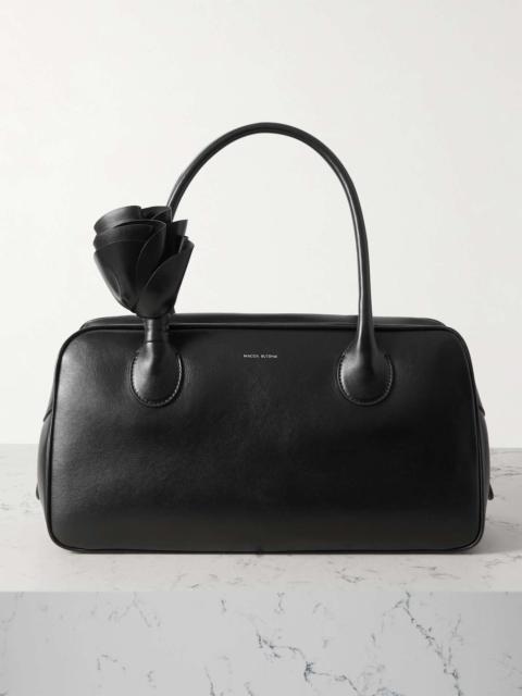 MAGDA BUTRYM Appliquéd leather tote Black
