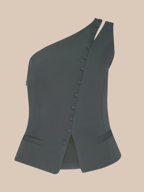 L'AGENCE Zinnia One-Shoulder Top