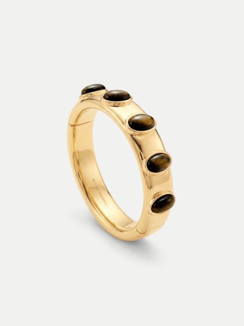 VERONICA BEARD TIGER’S EYE CABOCHON BANGLE