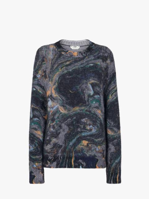 FENDI Blue mohair sweater