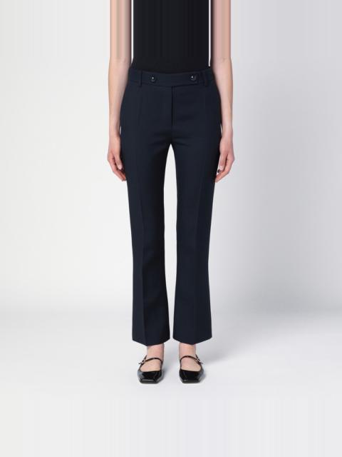 Valentino Navy blue wool and silk trousers