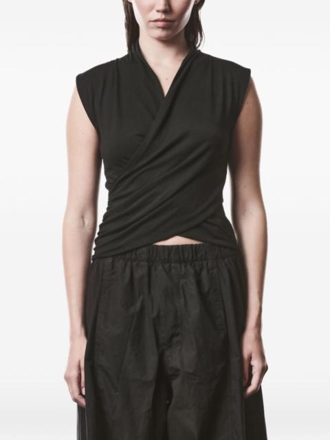 thom/krom crossover sleeveless t-shirt