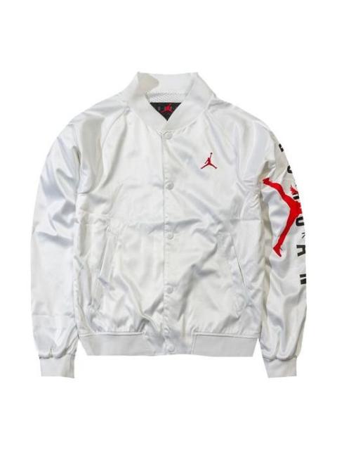 Jordan Air Jordan Jumpman Sports Jacket baseball uniform White AO0445-100