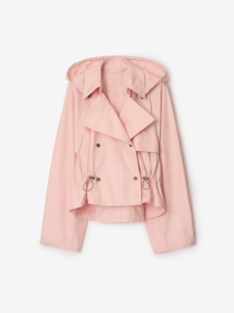 Burberry Tropical Gabardine Hooded Trench Jacket