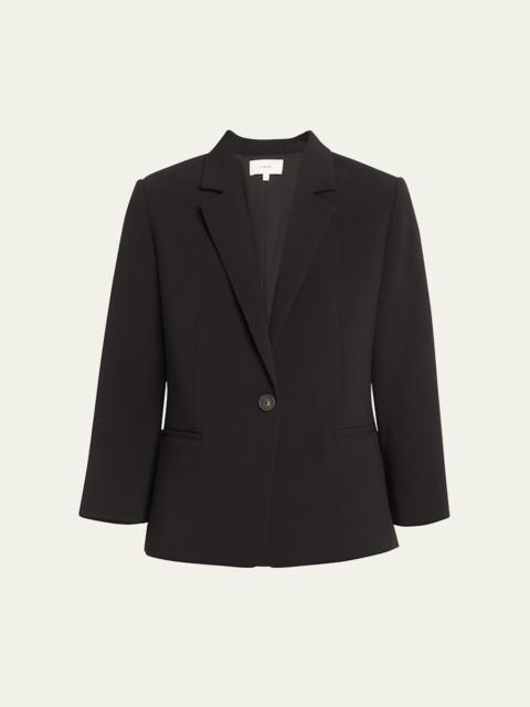 Vince Shrunken Bracelet-Sleeve Blazer