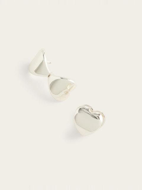 Madewell Heart Huggie Hoop Earrings
