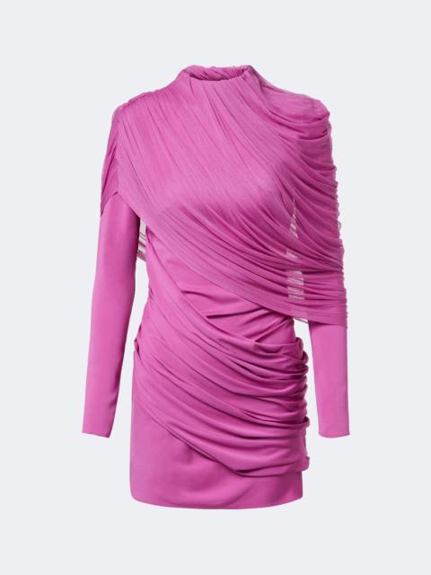CHRISTOPHER ESBER Veil draped caped minidress