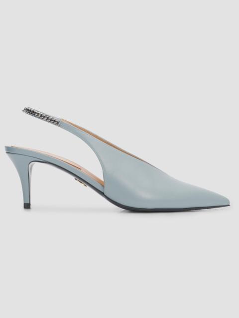 Stella McCartney Women's Falabella 65MM Slingback Pumps - Ice Blue