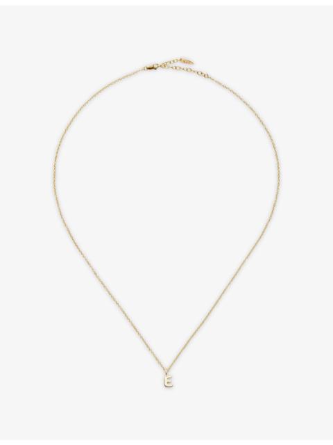 MISSOMA Fine Initial Mini E 14ct Yellow Gold Pendant Necklace