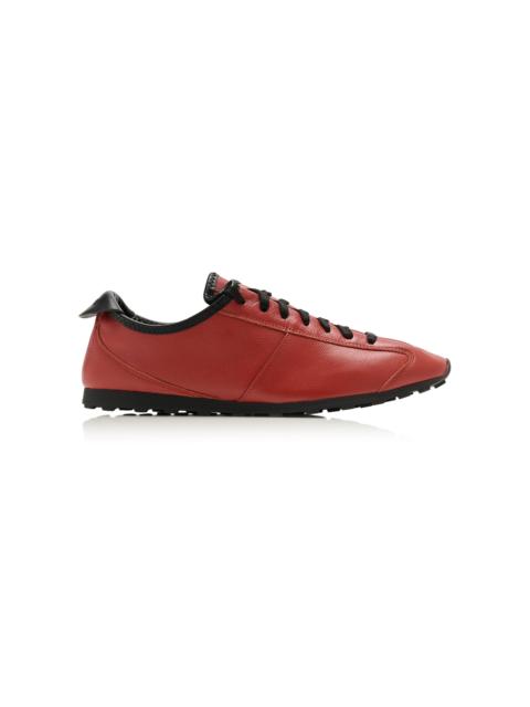 JACQUEMUS The Tennis Leather Sneakers red