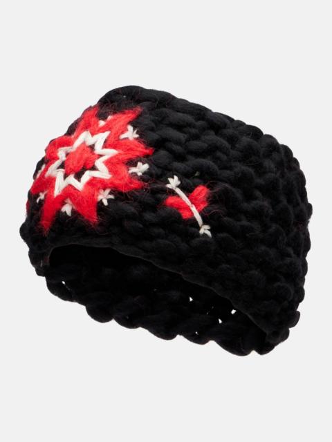 Moncler Embroidered wool-blend headband
