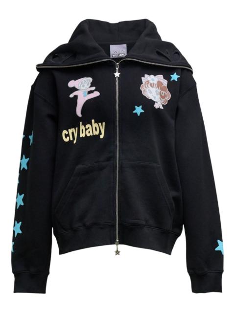 ASHLEY WILLIAMS butterfly zip hoodie