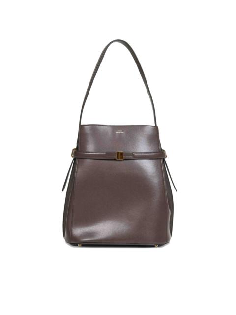 TOTEME belted leather bucket bag