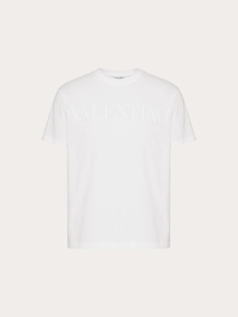 Valentino T-SHIRT WITH VALENTINO EMBOSSED