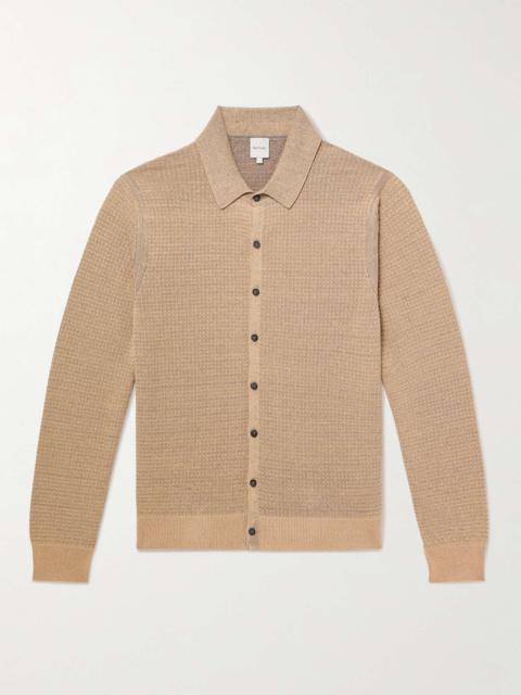 Paul Smith Waffle-Knit Cotton and Linen-Blend Cardigan
