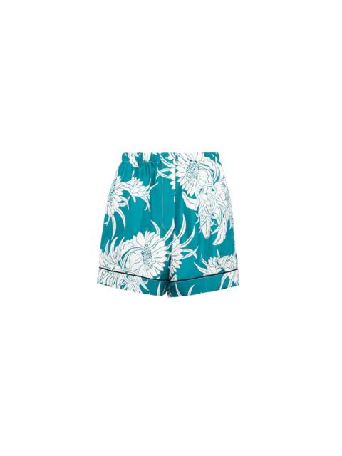 Prada Printed silk shorts