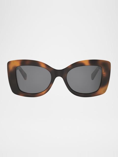 CELINE 3 Dots Acetate Butterfly Sunglasses