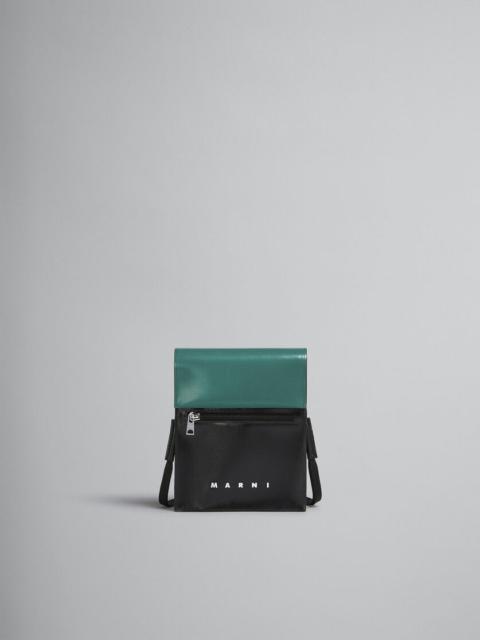 Marni TRIBECA SHOULDER BAG IN GREEN AND BLACK