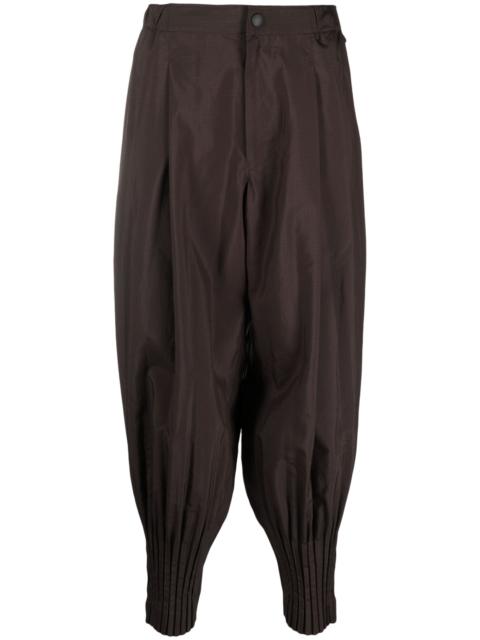 Brown Cascade Ripstop Tapered Trousers