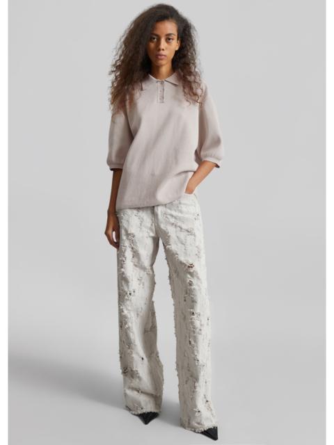 HAIKURE Haikure Bethany Bull Destroy Jeans - Wind Grey