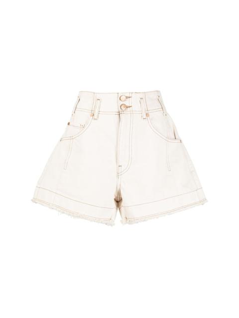 ULLA JOHNSON wide-leg high-waisted shorts