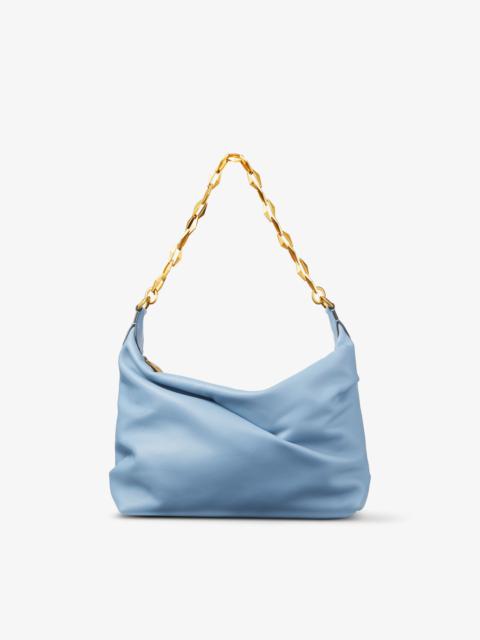 JIMMY CHOO Diamond Soft Hobo S
Smoky Blue Soft Calf Leather Hobo Bag with Chain Strap