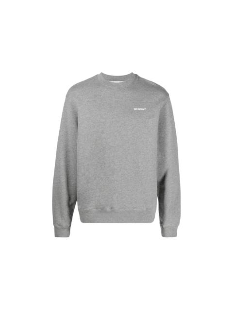 OFF-WHITE Wave Out Diag Design Sweatshirt Grey