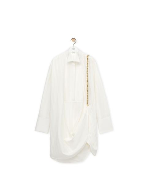 Loewe Chain shirt dress in cotton