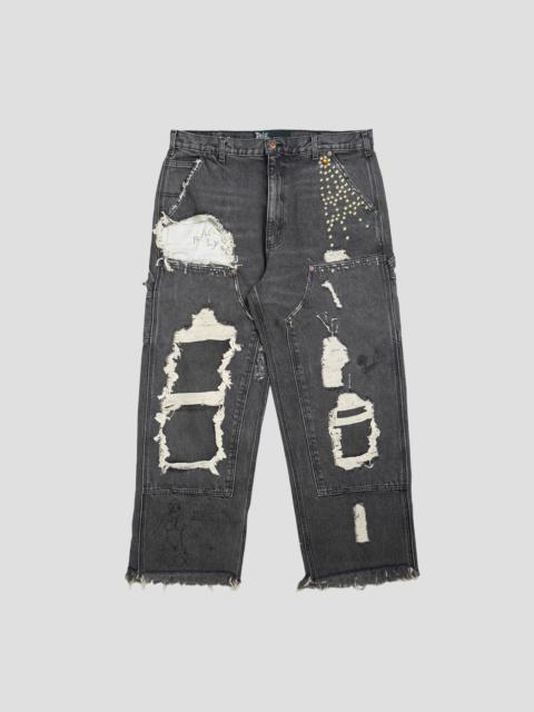 Paly BUSTED DBL KNEE JEAN