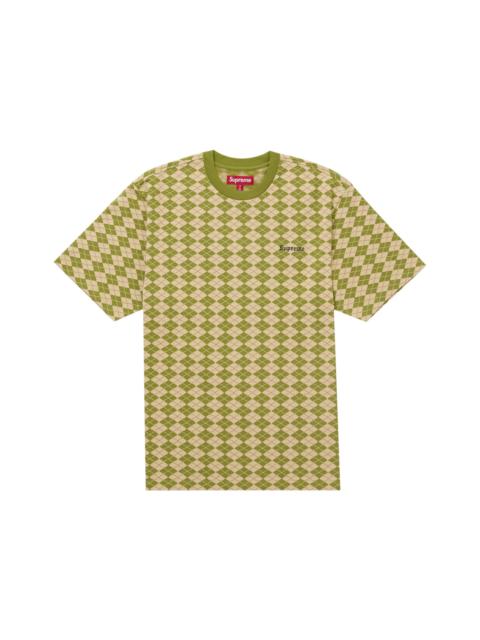 Supreme Supreme Diamond Jacquard S/S Top Green