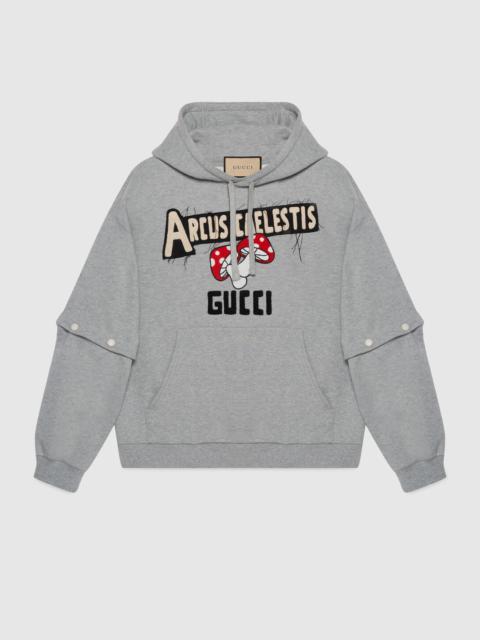 GUCCI Cotton jersey sweatshirt with patch