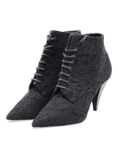 SAINT LAURENT Saint Laurent Paris Kiki Lace Boots | Black | NEW $990