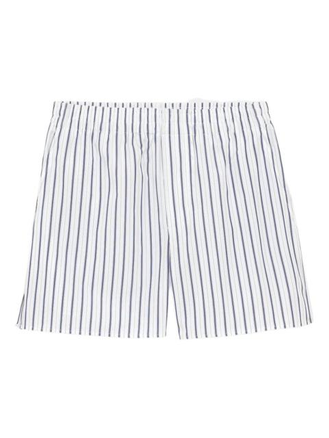 AMI Paris striped elasticated-waist shorts