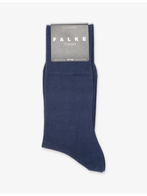 FALKE Tiago ribbed-cuff stretch-cotton blend ankle socks