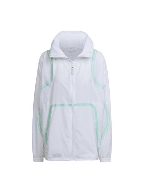 adidas (WMNS) adidas By Stella Mccartney Truepace Woven Jacket 'White' HD9121