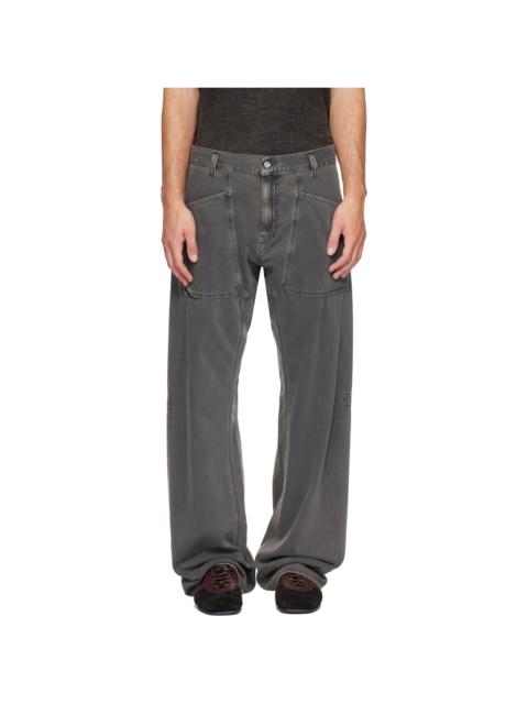 Diesel Gray D-Zeta Relaxed Regular Waist Jeans
