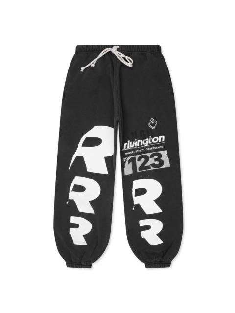 RRR123 MEMBERSHIP USO ENEMY SWEATPANT - BLACK