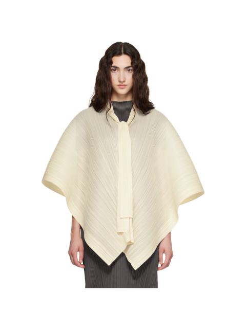 Pleats Please Issey Miyake Beige Lucid Pleats Top