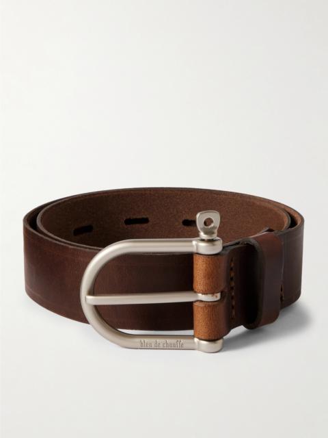 Bleu de Chauffe 3.5cm Manille Leather Belt