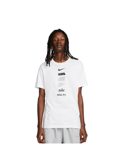 Nike Multi Stack Logo T-Shirt 'White' DZ2875-100