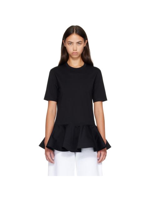 Alaïa Black Cotton Jersey Crinoline T-shirt