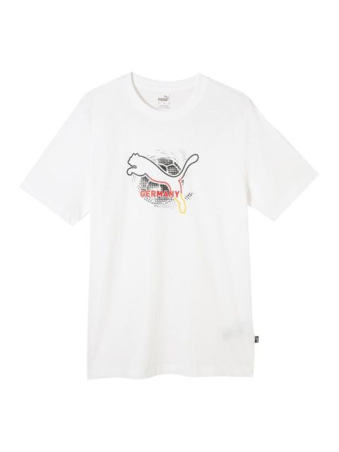 PUMA Euro Cup Germany Logo T-shirt 'White' 684544-02