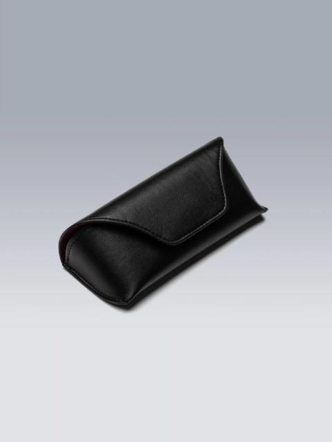 F1-T-CASE Leather Eyeglasses Case Black