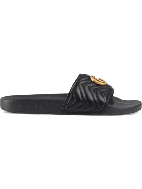 GUCCI Gucci Matelasse Slide Black Double G