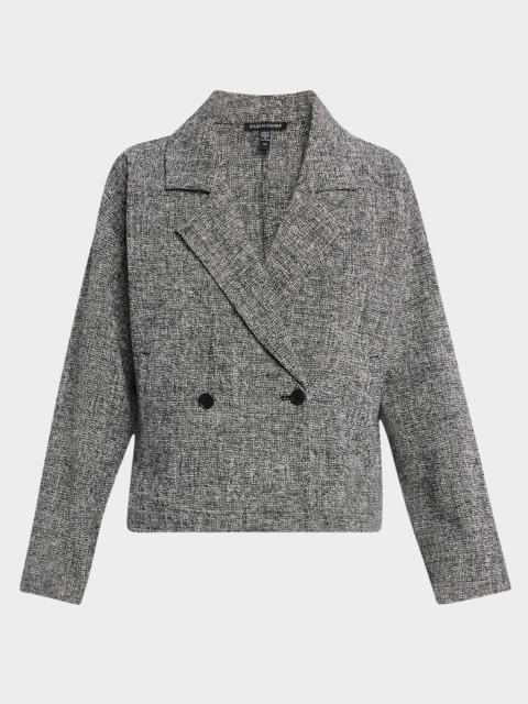 EILEEN FISHER Boxy Organic Cotton Tweed Blazer