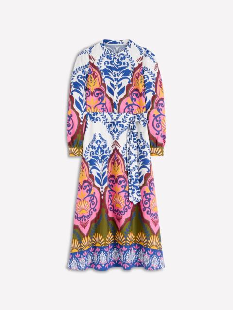BODEN Ava Cotton Midi Dress-Multi, Ornamental Garden