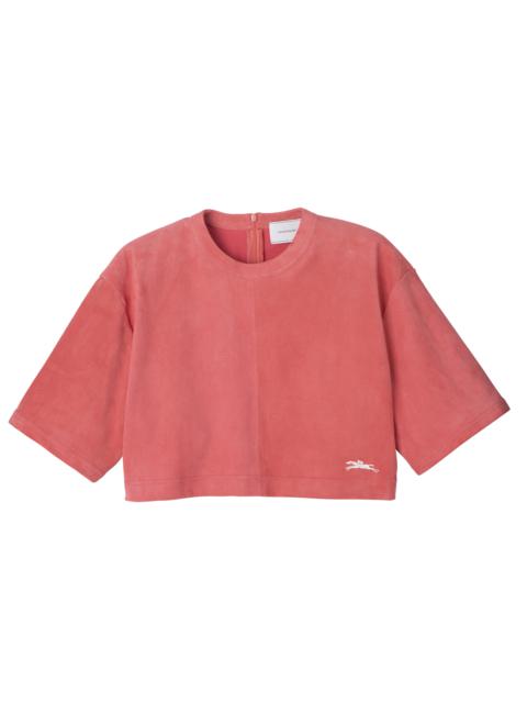 Longchamp Leather crop top Blush - Leather